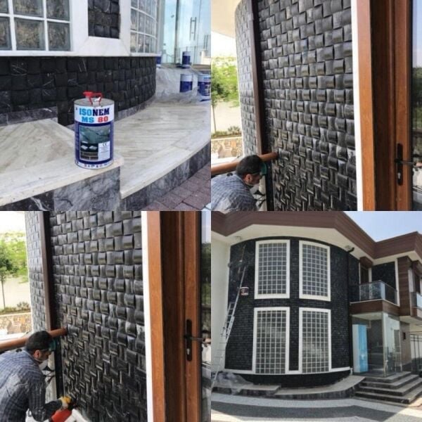 İsonem MS 80 Doğal Görüntüyü Bozmayan Dış Cephe Şeffaf Su Yalıtımı