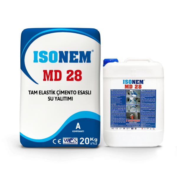 İsonem MD 28 Tam Elastik Çimento Esaslı Su Yalıtımı Seti