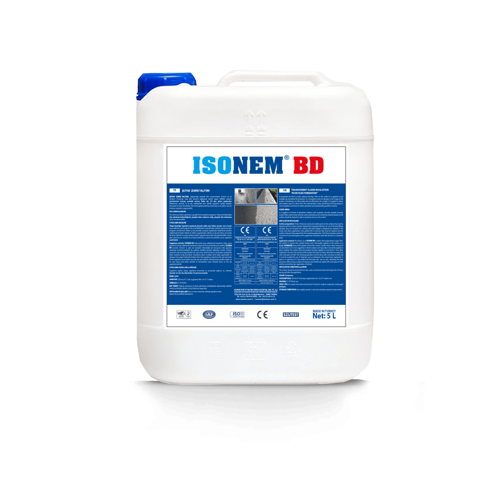 İsonem BD Doğal Görüntüyü Bozmayan Şeffaf Zemin Su Yalıtımı