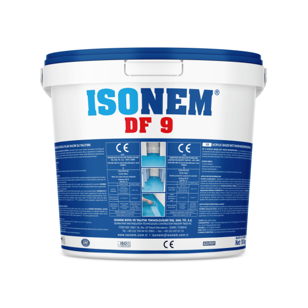 İsonem DF 9 Akrilik Esaslı Islak Hacim Su Yalıtımı