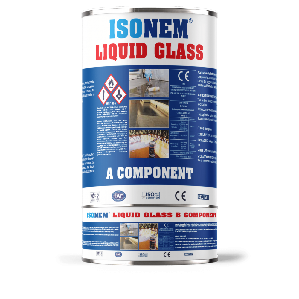 İsonem Liquid Glass Şeffaf Su Yalıtımı