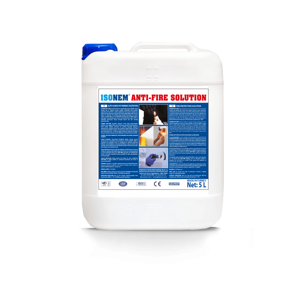 İsonem Anti-Fire Solution Alev Almaz ve Yanmaz Solüsyon