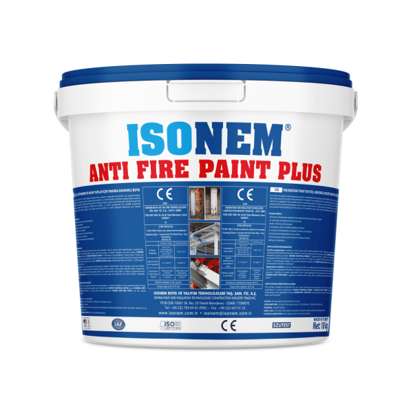İsonem Anti Fire Paint Plus Çelik, Ahşap ve Beton Yapılar için 120 dk Yangına Dayanıklı Boya